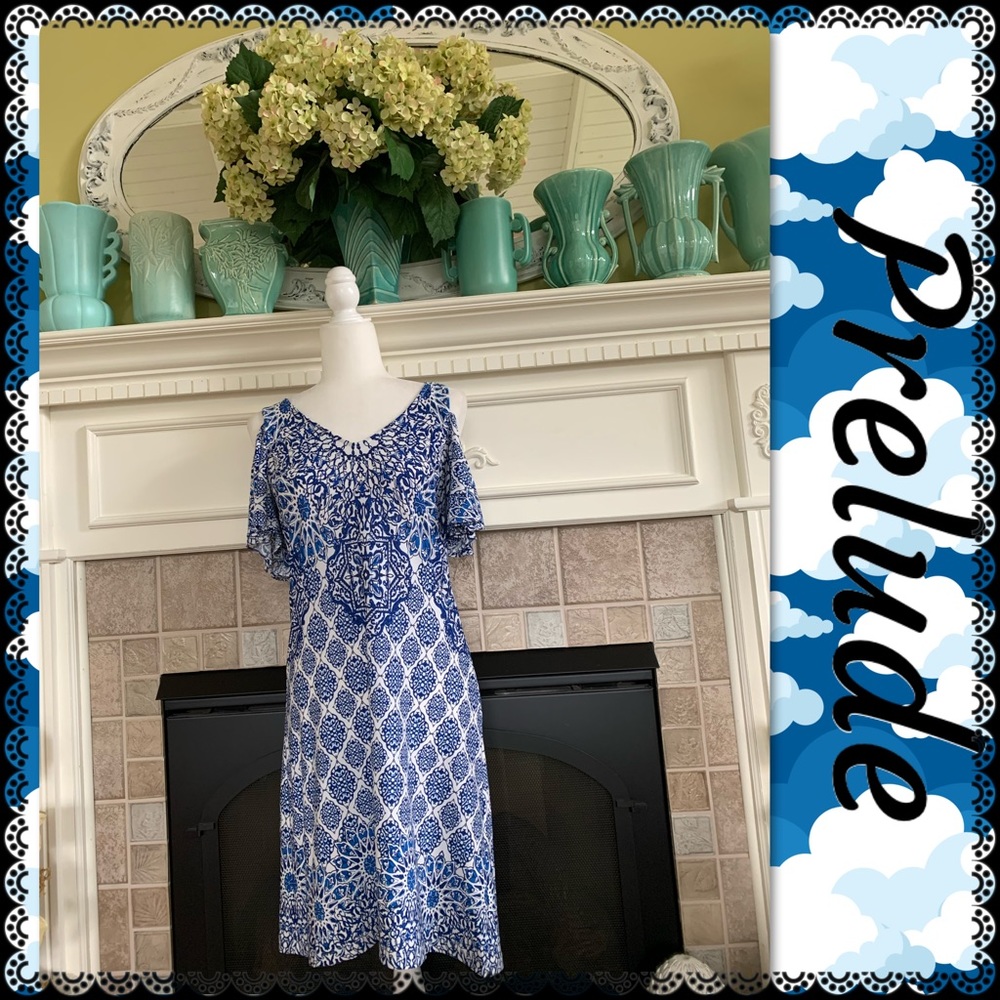 Prelude cold shoulder dress, size XS